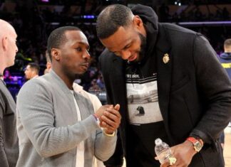 Celebrities At The Los Angeles Lakers Game