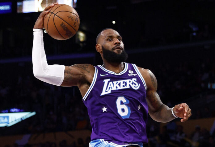 LeBron James says he sees himself with the Lakers 'as long as I can play'

