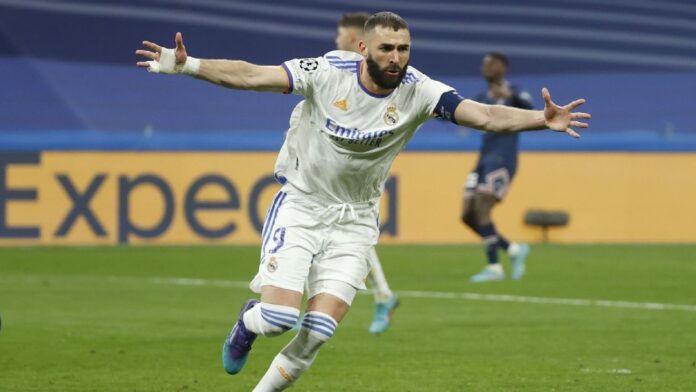 Benzema plays star in Real Madrid's victories to knock Paris Saint-Germain out of CL


