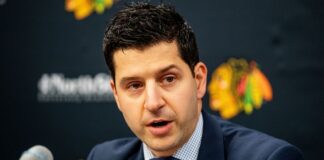 Blackhawks have temporarily appointed Davidson as the team's general manager

