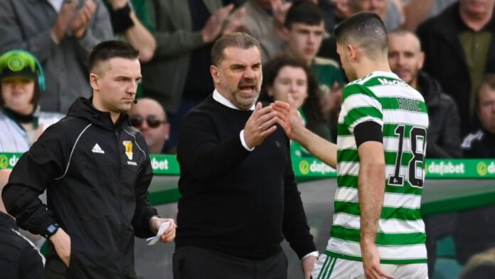 Tom Rogic is a doubt for Celtic&#39;s clash with Rangers after suffering an ankle injury