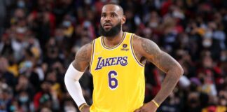 LeBron Sits With a "Big" Knee Wrench

