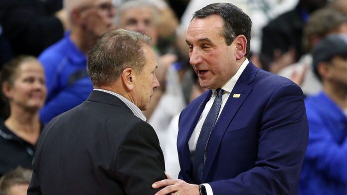 March Madness 2023: Coach K vs. Tom Izzo, The Buckets Family and More NCAA Championship Matches on Sunday

