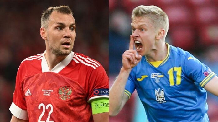 Artem Dzyuba and Oleksandr Zinchenko