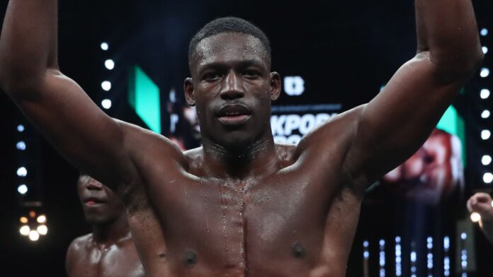 BOXXER CHANPIONSHIP BOXING.WEMBLEY ARENA.PIC;LAWRENCE LUSTIG.WBC SILVER CRUISERWEIGHT CHAMPIONSHIP.RICHARD RIAKPORHE v OLANREWAJU DURODOLA