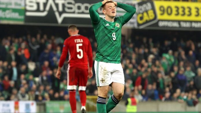 Northern Ireland, Shane Lavery, loses a missed opportunity against Hungary