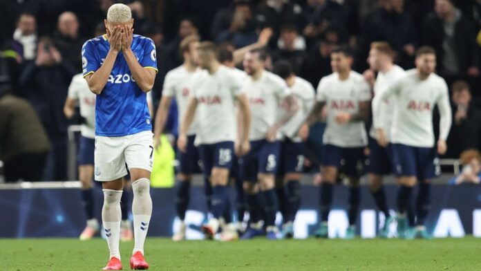 Tottenham make it clear: Lampard's Everton hit the relegation net

