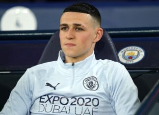 Phil Foden started the match against Atletico Madrid on the bench for Manchester City