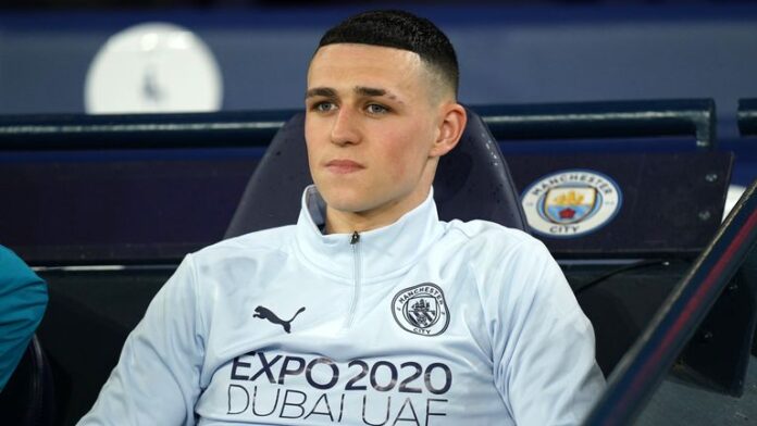 Phil Foden started the match against Atletico Madrid on the bench for Manchester City