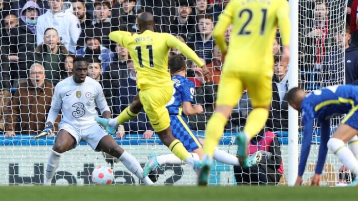 Yuan Wesa shoots in fourth place for Brentford at Chelsea
