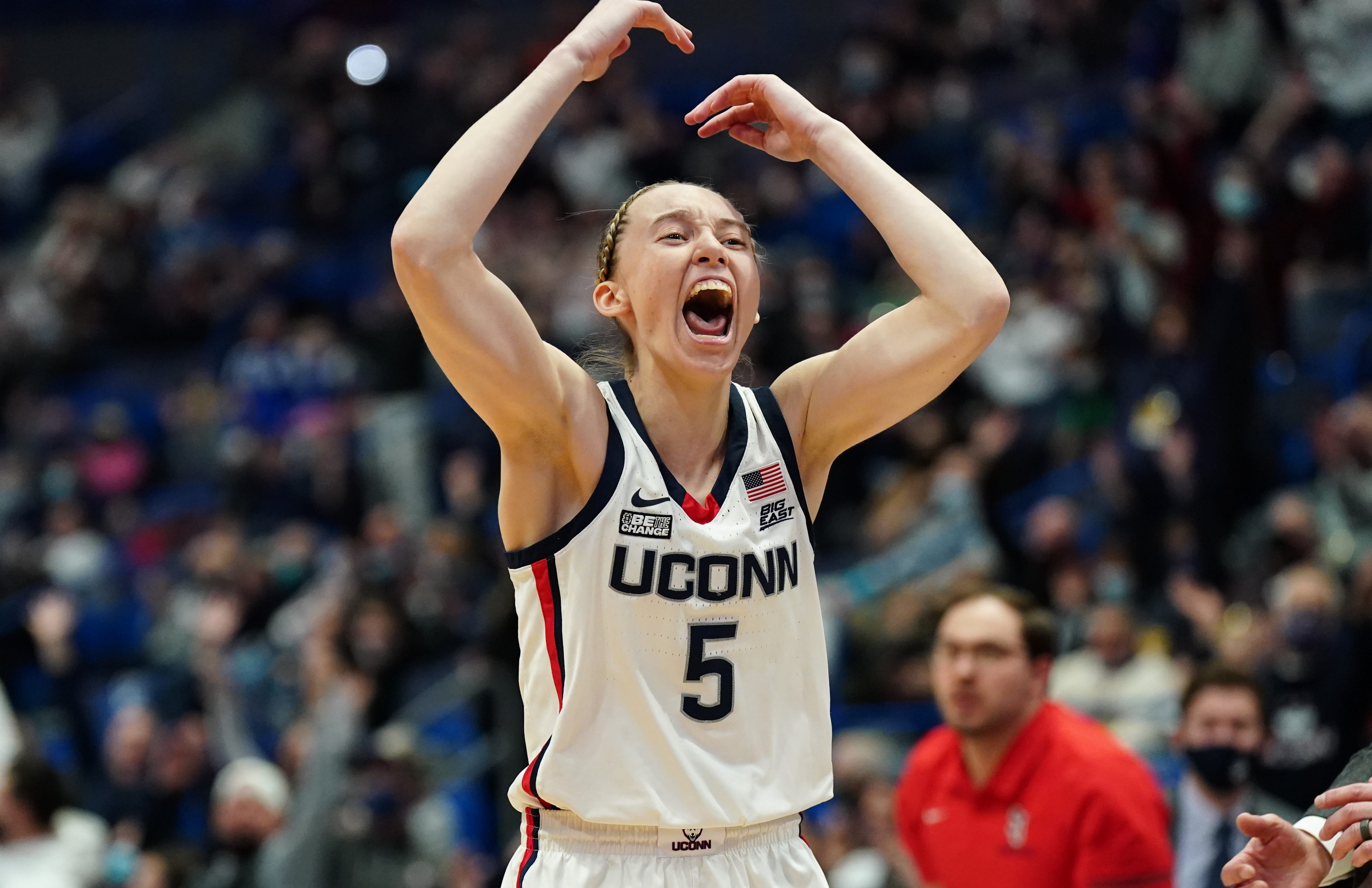 Paige Bueckers was limited by minutes in her first game in more than two months, but her return was a huge boost for UConn pre-season.