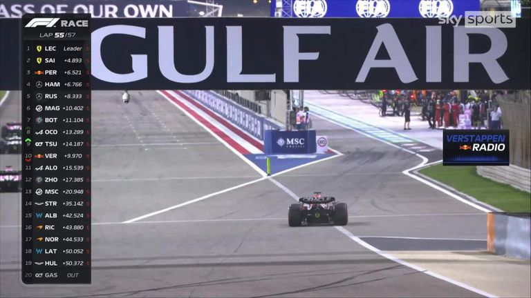 Carlos Sainz beats Max Verstappen as he is forced to withdraw from the race due to technical errors in his car