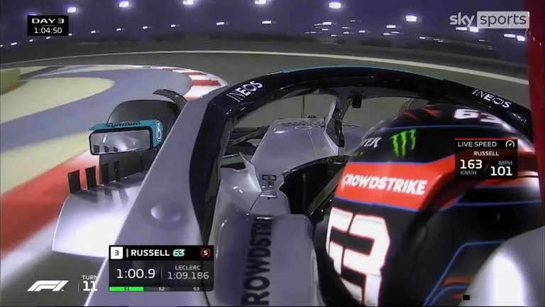 Anthony Davidson says George Russell appears to be lacking in confidence as he battles with porpoise hunting on the final day of the Bahrain Tests. 