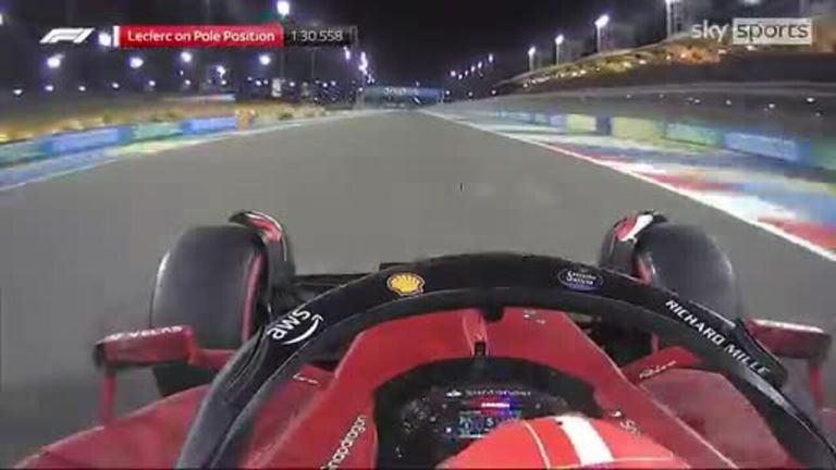 Ride on board with Charles Leclerc as the Ferrari driver maintains his lead for the inaugural season in Bahrain.