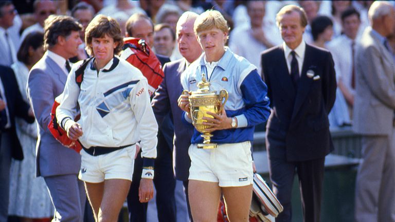 Becker went on an impressive run to win Wimbledon when he was 17 years old in 1985