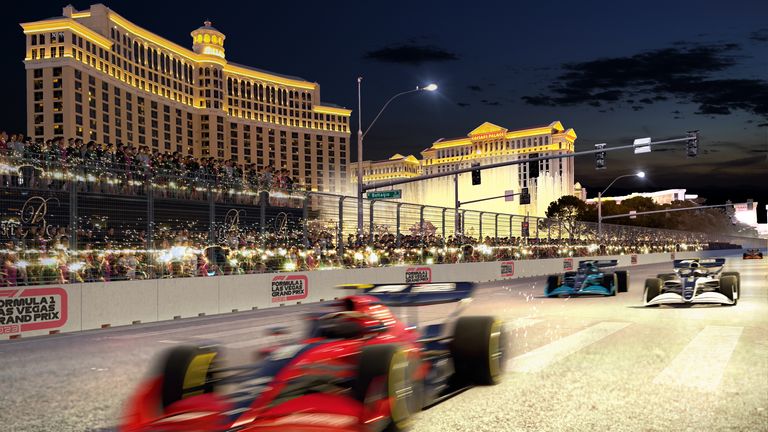 Formula 1 will race in Las Vegas from 2023 (Image: Technical Impressions created by Tilke Design and Architects)