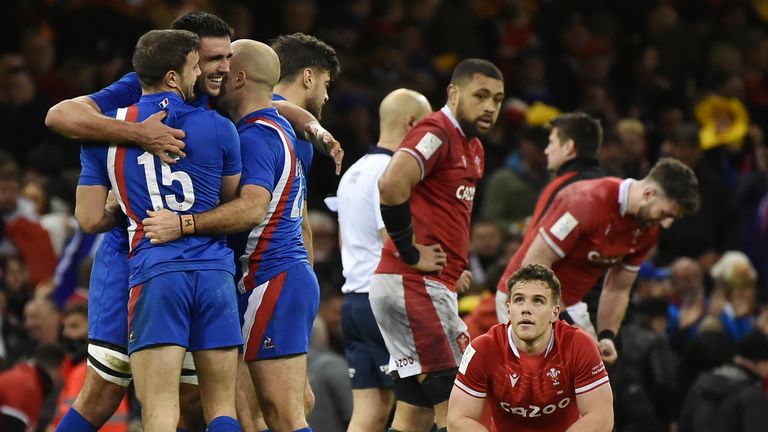 French jubilation and Welsh disappointment greeted the final whistle 