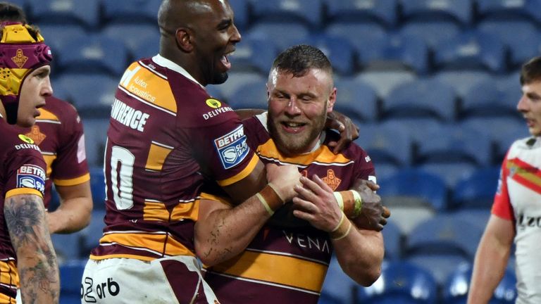 Congratulates Josh Jones on trying to win Huddersfield over the Catalans