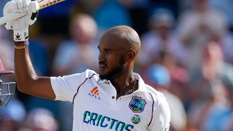 Kraigg Brathwaite records a century as the West Indies thwarted England on the third day in Barbados