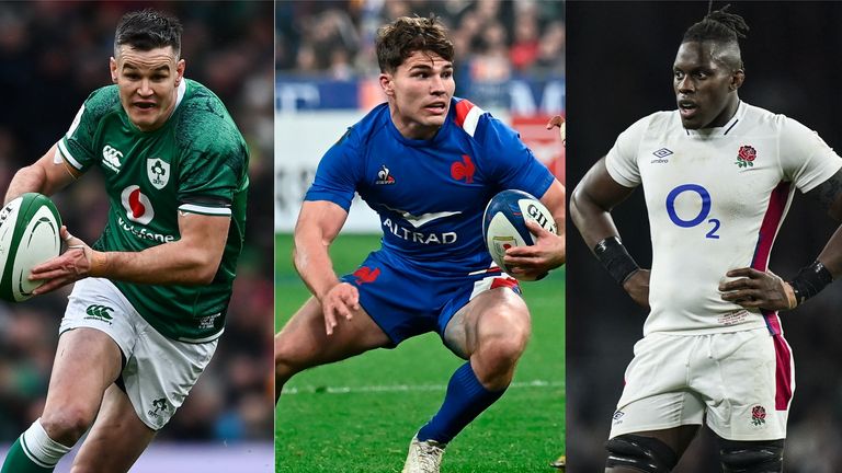 Ireland's Johnny Sexton, France's Antoine Dupont and England's Marou Etoge will be key players on the final day of the Six Nations Championship. 
