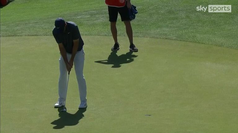 Scotty Scheffler managed to get the best of Matt Fitzpatrick with this sudden death winner at the WGC World Matchplay.