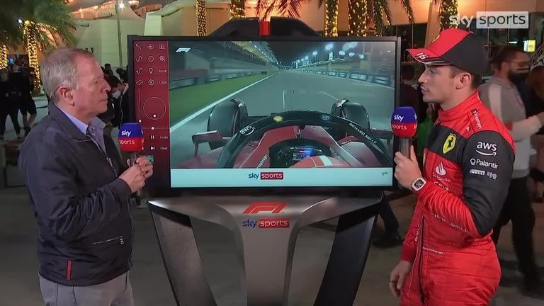 Ferrari's Charles Leclerc joins Martin Brandel on the SkyPad for a first lap glimpse into qualifying for the Bahrain Grand Prix.