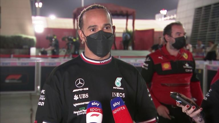 Lewis Hamilton said he was 