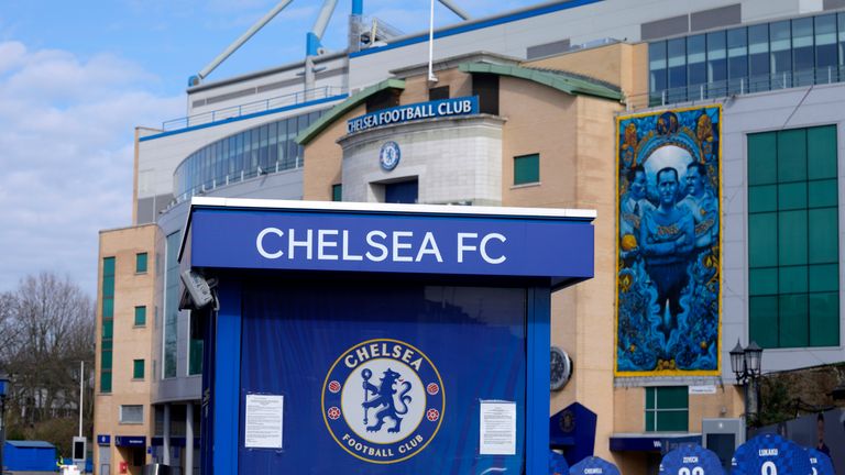 A view of Chelsea Stadium in Stamford Bridge (AP)