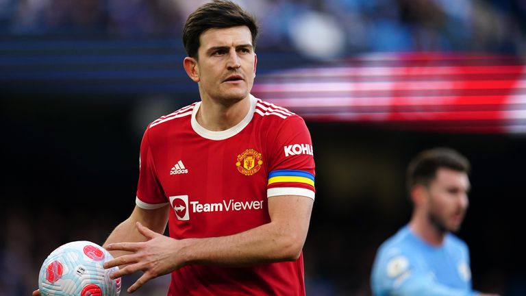 Harry Maguire started in the Manchester United defense