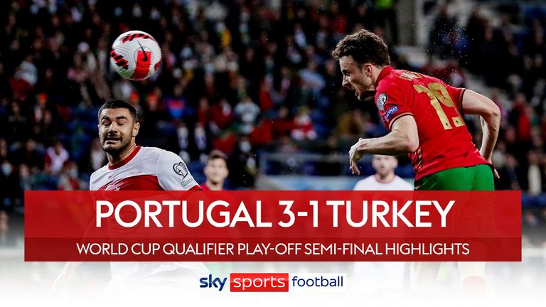 Highlights of the World Cup qualifiers match between Portugal and Turkey.