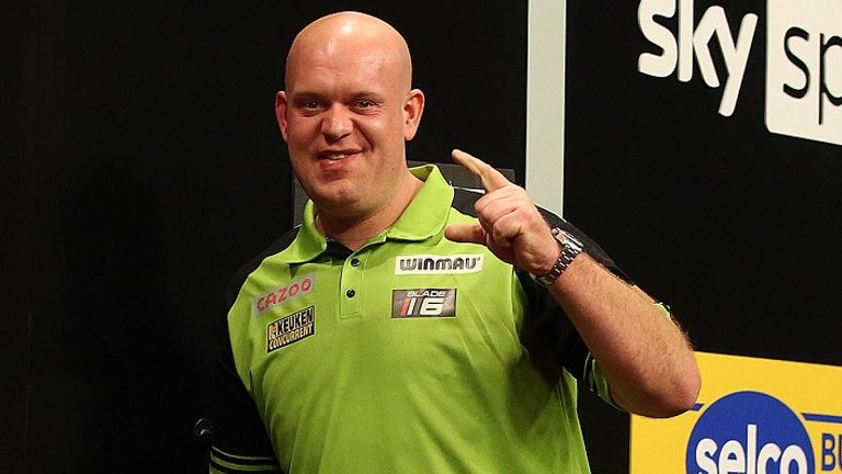 Take a look at the best moments from the Premier League darts in Leeds, where Van Gerwin dominated