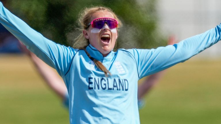 Spinner Sophie Ecclestone talks about England's chances of winning the Women's World Cup Final