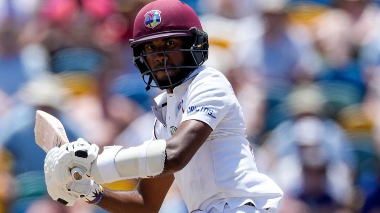 Brathwaite drove from the front with his 10th stomach and 1st over his home grounds in Barbados