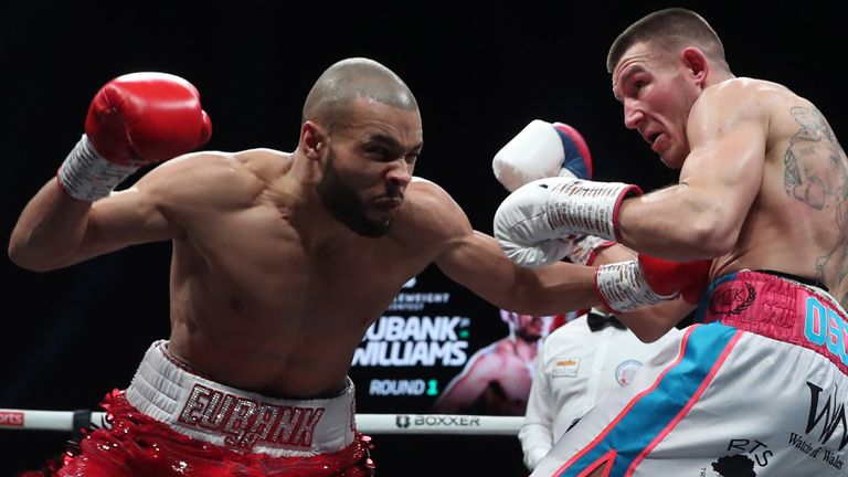 CHRIS EUBANK JR v LIAM Williams 5-2-2022.MOTORPOINT ARENA, .CARDIFF.WALES.PIC LAWRENCE LUSTIG.MIDDLEWEIGHT CONTEST.CHRIS EUBANK JR v LIAM Williams.
