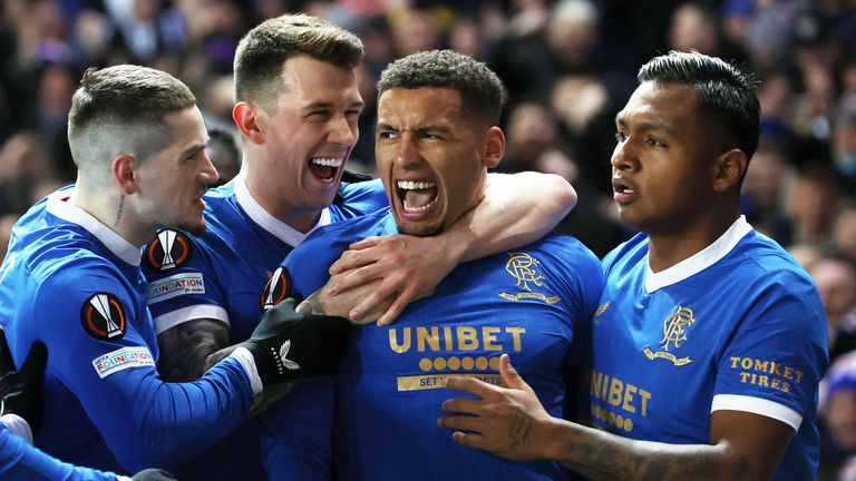 Rangers dominate their Round of 16 match against Red Star Belgrade 