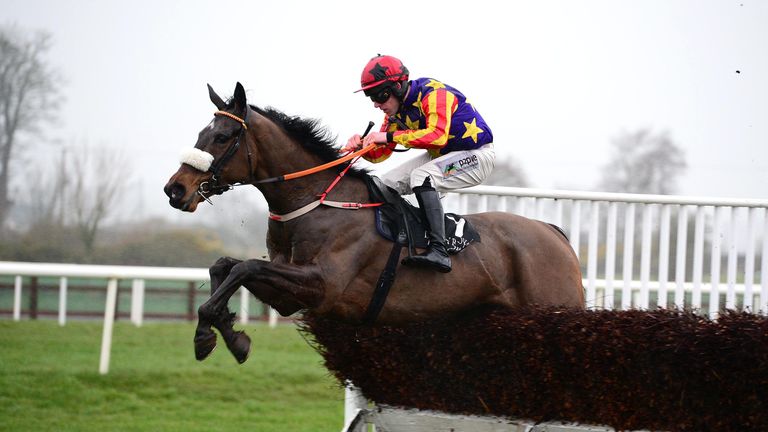 winged commander and Barry O & # 39 ;  Neil lands over the last fence before going on to win the Dawn Royale
