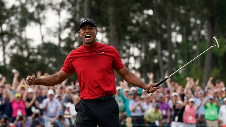 Ahead of the 25th anniversary of Tiger Woods' first title, we take a look at his five Masters victories. 