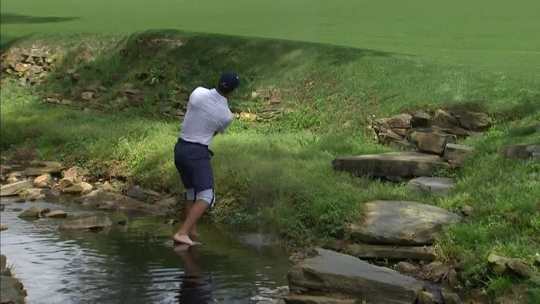From balls in the water to players falling, we take a look at some of the occasions when players struggled to control the 13th place in the Augusta National Five Players Masters Tournament. 