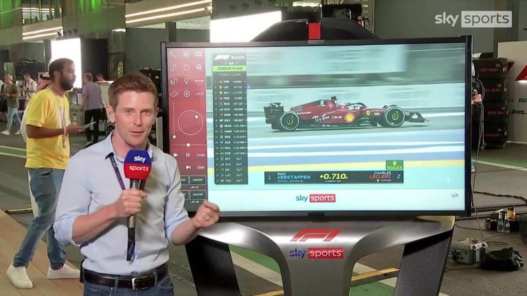Anthony Davidson is on SkyPad analyzing the exciting battle between Max Verstappen and Charles Leclerc at the Grand Prix in Saudi Arabia.