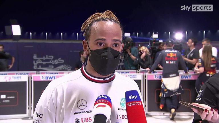 Lewis Hamilton says Mercedes has a lot of work to do to catch up with Red Bulls and Ferrari.