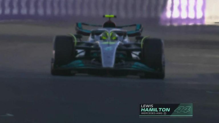 Hamilton continued to struggle with porpoises in his Mercedes during P1 in Saudi Arabia