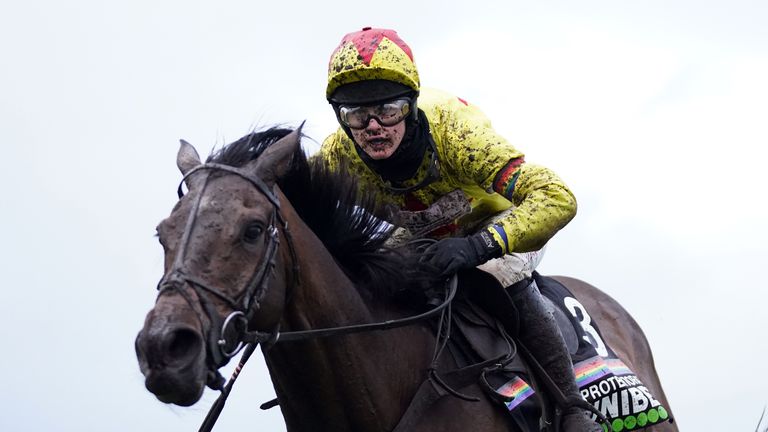 Protektorat that Bridget Andrews rode won the Aintree