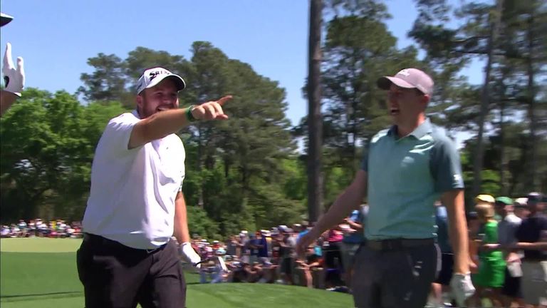 Matt Wallace and Shane Lowry were among four players to make holes in one during The Masters Par-3 competition at the Augusta National in 2019