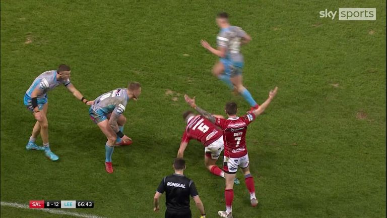 Joe Burgess drove Salford back onto the field and Chris Atkin crossed for a decisive attempt