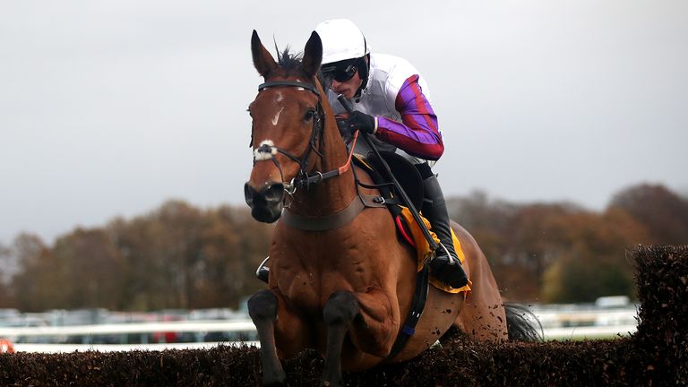Bravemansgame ridden jockey Harry Cobden wins at Haydock