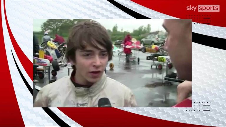 Young Max Verstappen and Charles Leclerc argue during their karting days, with the pair now forming one of the biggest rivalries during the current Formula One season.