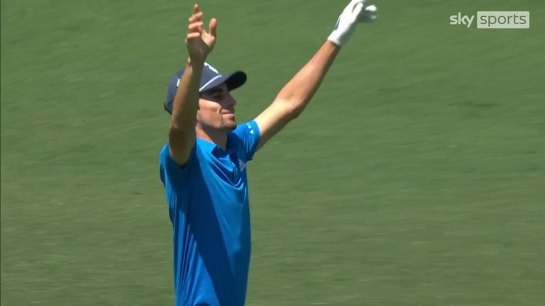 Joaquin Niemann exits ninth to take the lead in The Masters