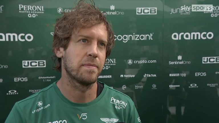 Sebastian Vettel of Asson Martin admits that he was 