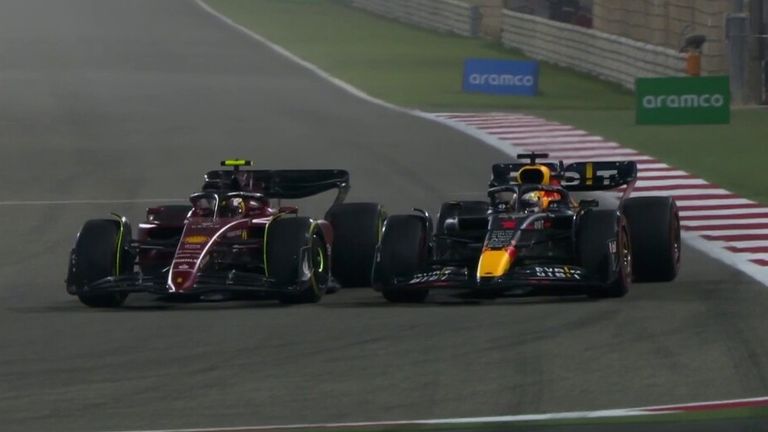 Max Verstappen and Sainz compete head-to-head, flexing their muscles at Red Bull and Ferrari
