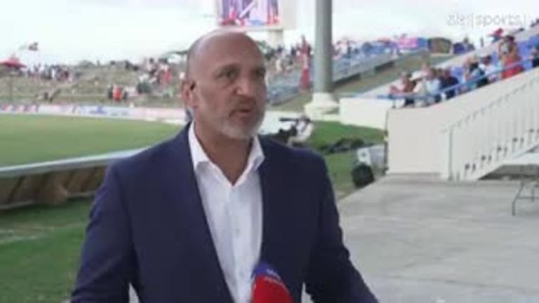 Mark Butcher evaluated England's performance in the first Test against the West Indies.  Who gets the credit?